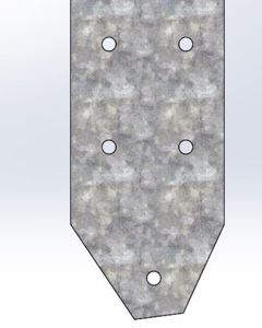Superior support of side assembly 264x120x2.7 zb